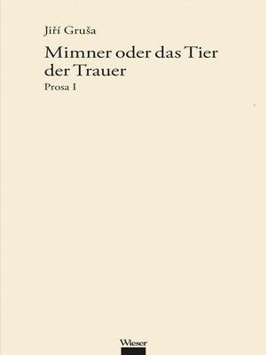 cover image of Mimner oder das Tier der Trauer